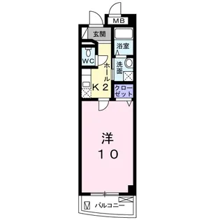 エスト グランディ−ル【2階】の間取り