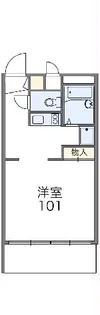 レオパレスフルール【103号室】の間取り
