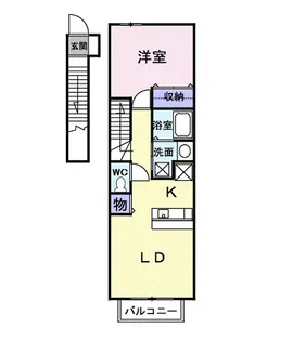 プーゼD【2階】の間取り