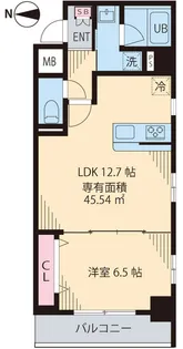 メゾン ウェル【4階】の間取り