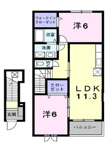 アルカンシエル【2階】の間取り