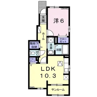 アングルワB【1階】の間取り