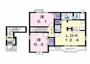 プリメロⅠ【2階】の間取り
