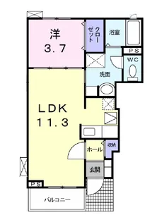 カサ・ボニータ【1階】の間取り
