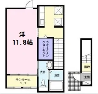 サン・エリートA【2階】の間取り