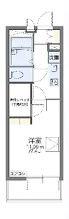 レオパレスフリーダム元新町【102号室】の間取り