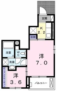 カーサ・ドマーニ【1階】の間取り