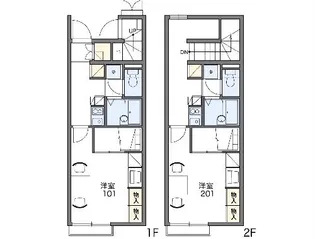 レオパレスアミティ エム【103号室】の間取り