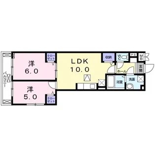 バルーム 10【1階】の間取り