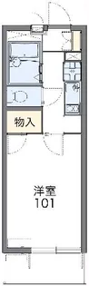 レオパレスマイム【4階】の間取り