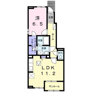 ラウレア B【1階】の間取り