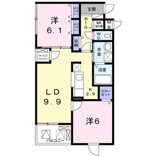 エルドール【4階】の間取り
