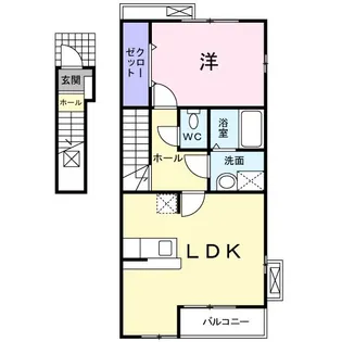 クレール笹川【2階】の間取り