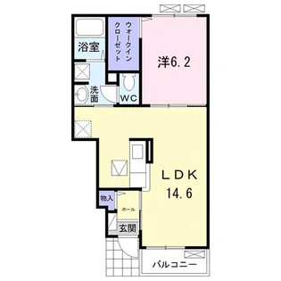 シャルム F【1階】の間取り