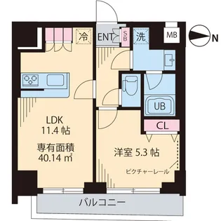 レガリア新中野【6階】の間取り