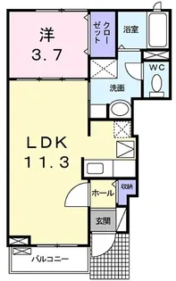 カサ ボニータ【1階】の間取り