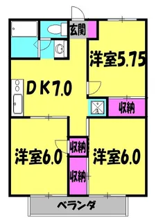 グリーンヒル新宿【2階】の間取り
