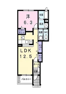 プリメロⅡ【1階】の間取り