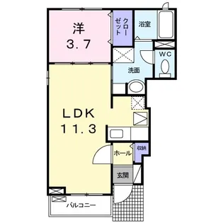サンシャイン21【1階】の間取り