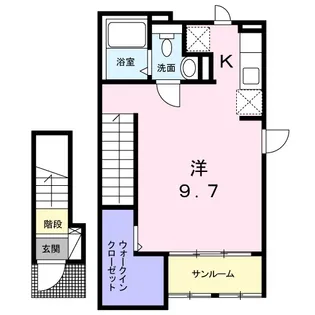 メゾン・ジョワエイト【2階】の間取り