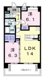 M’s 25【3階】の間取り