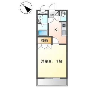 ウオッカ【1階】の間取り