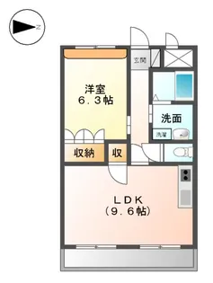 エスポワール・アイ【1階】の間取り