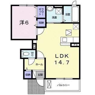スターブル知 Ⅲ【1階】の間取り