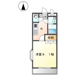 ウエルハウスⅡ【1階】の間取り