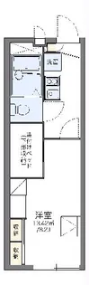 レオパレスPiacevole【108号室】の間取り