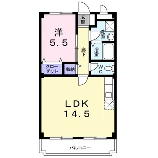 ラヴィータ白子【2階】の間取り
