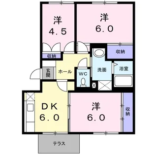 サンフラワーⅡ【1階】の間取り
