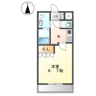 メゾン・ゼラニューム【1階】の間取り