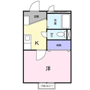 コ−ポミモザ【1階】の間取り