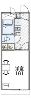 レオパレスLight Like【1階】の間取り