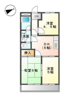 グリーンハイツ【2階】の間取り