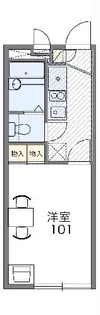 レオパレスエスペランサ【208号室】の間取り