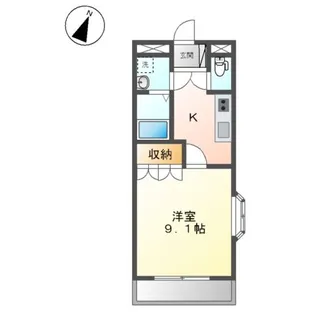 クレアハイツ【2階】の間取り