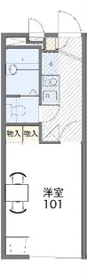 レオパレスステュディオ箕面Ⅰ【1階】の間取り