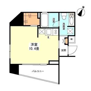 プラティーク新宿WEST【6階】の間取り