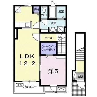 アヴェニューソラ【2階】の間取り