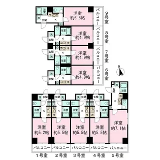 西馬橋マンション【7階】の間取り
