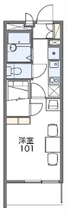 レオパレスカーサ みずほ【205号室】の間取り