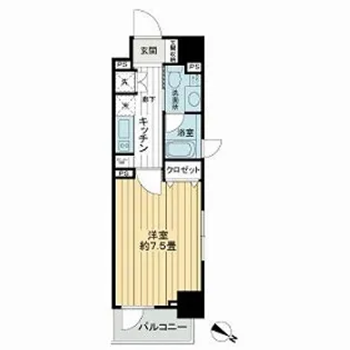 ライオンズクオーレ東京三ノ輪シティゲート【6階】の間取り