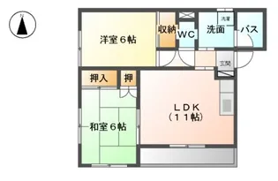 サンシャインK【00101号室】の間取り