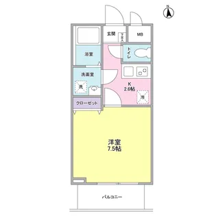 K,wave TANIGAMI【3階】の間取り