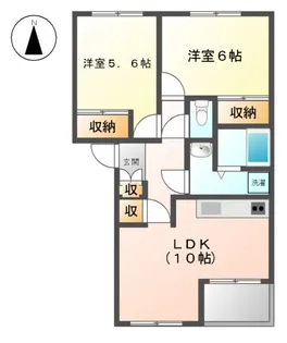 ラ フェーリア・W【2階】の間取り
