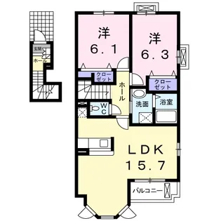 サンリットパーク【2階】の間取り