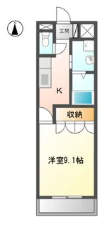 サンモネット【102号室】の間取り