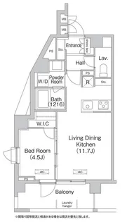 エミネンス高輪台【14階】の間取り